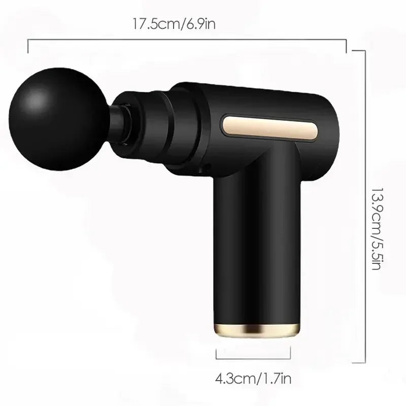 portable muscle massage gun with LED screen